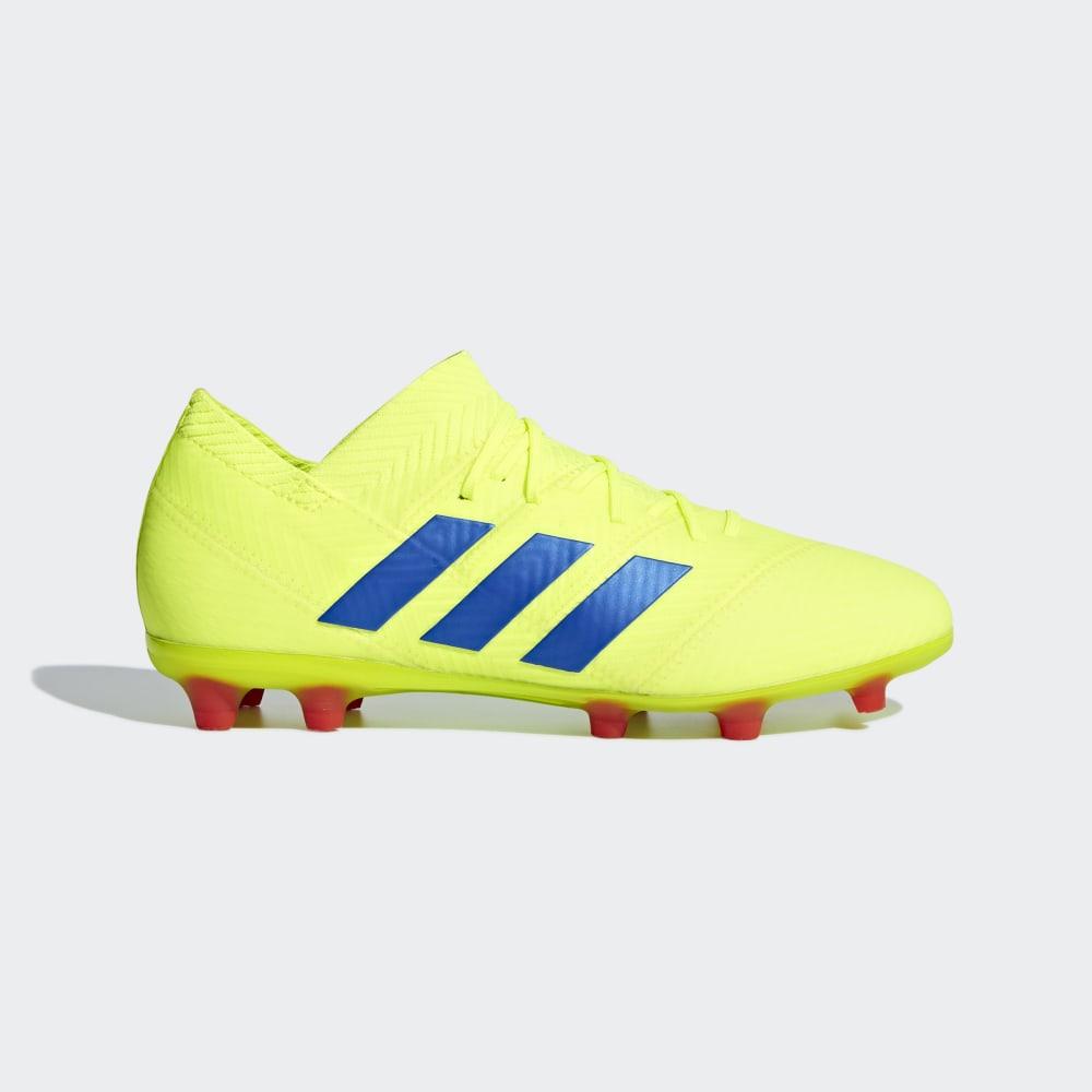 Ghete Fotbal Adidas Nemeziz 18.1 Firm Ground Fete Romania - Galbeni/Albastri/Rosii CM8502